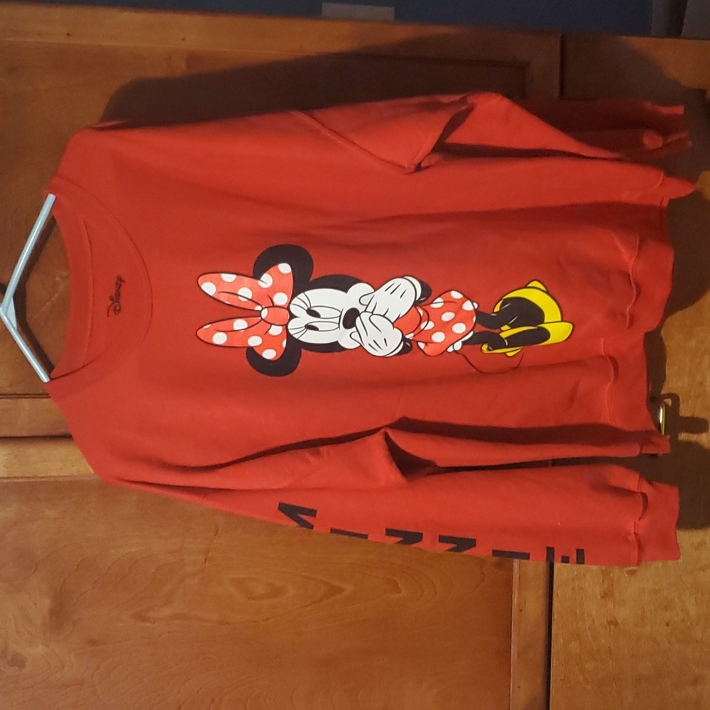 Red minnie mouse sweatshirt